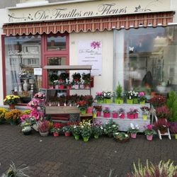 Logo De feuilles en fleurs